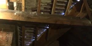 light leaking through roof tiles inside attic